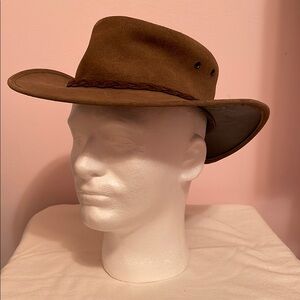 Kanga Hat Company Brown Suede Cowboy Hat